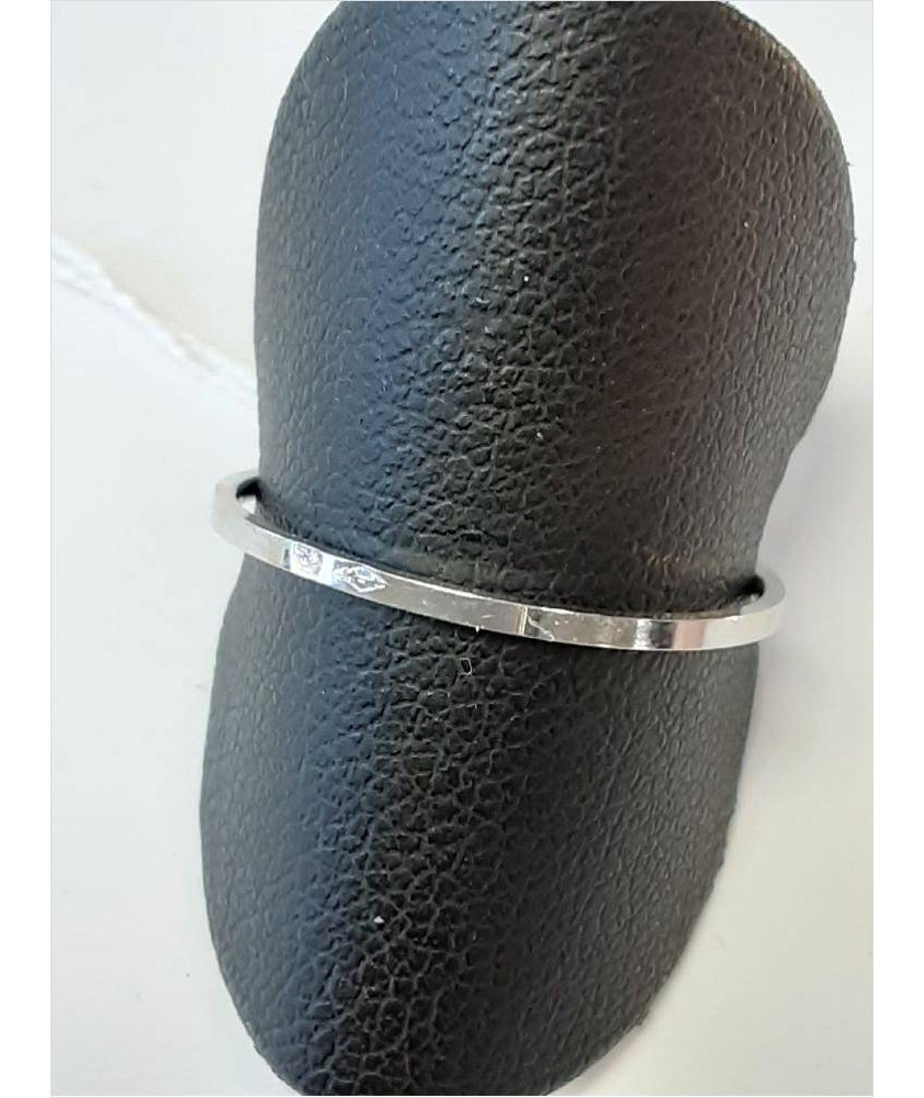 BAGUE OR BLANC 18K 0.67GR T55