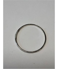 BAGUE OR BLANC 18K 0.56GR T51