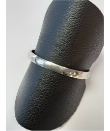 BAGUE OR BLANC 18K 1.14GR T53
