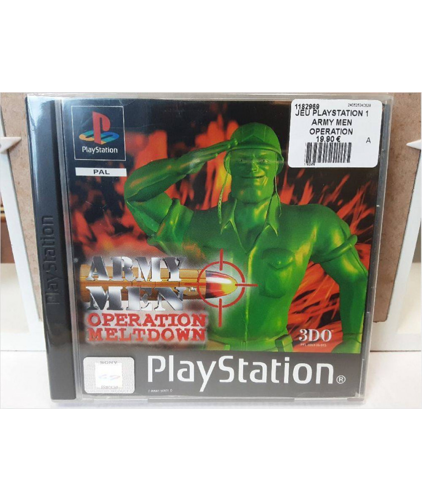 JEU PLAYSTATION 1 ARMY MEN OPERATION MELTDOWN COMPLET JEU PLAYSTATION 1 ARMY MEN OPERATION MELTDOWN COMPLET