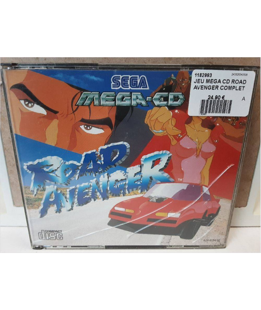 JEU MEGA CD ROAD AVENGER COMPLET JEU MEGA CD ROAD AVENGER COMPLET