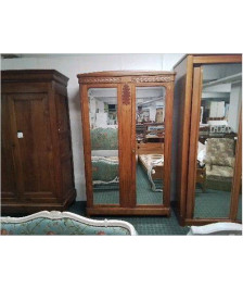 ARMOIRE VITRÉE 2 PORTES ART DECO