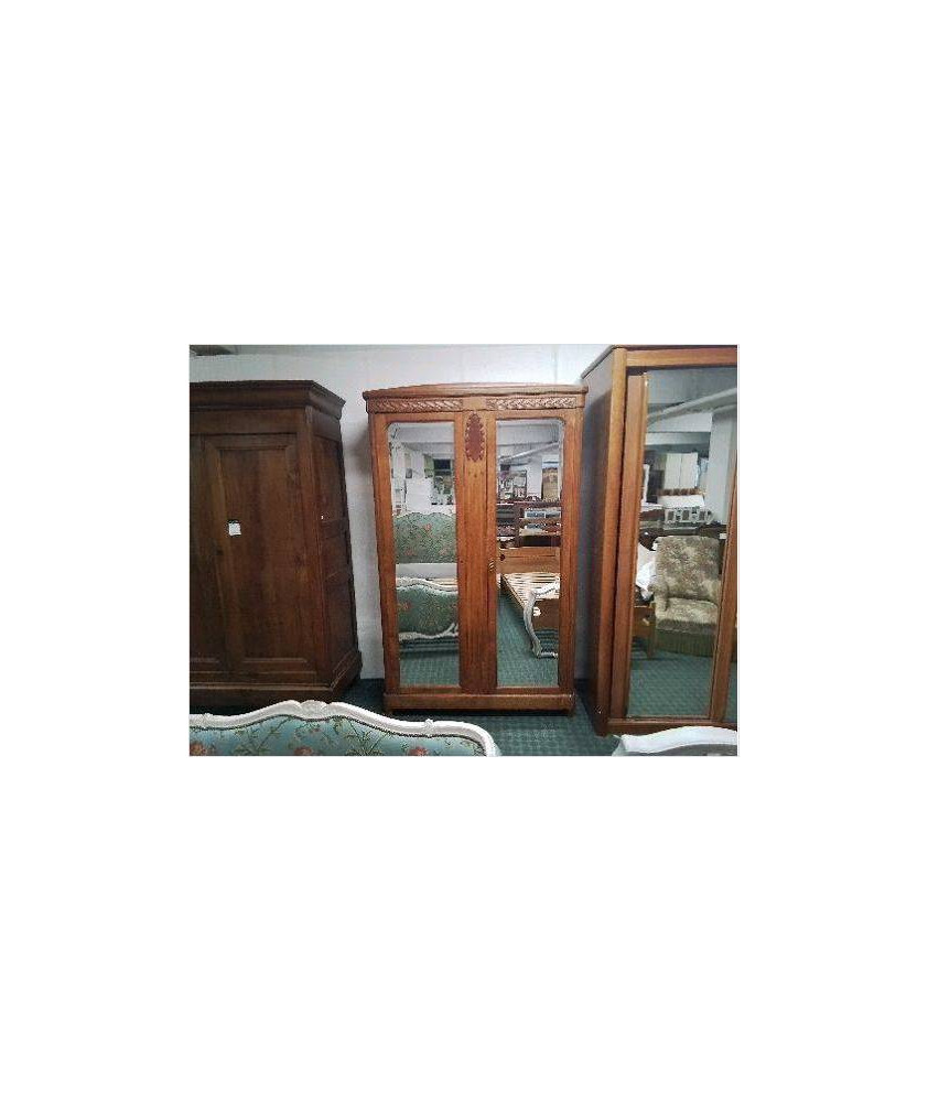 ARMOIRE VITRÉE 2 PORTES ART DECO