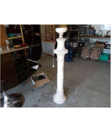 GRANDE LAMPE  BLANCHE EN ALBATRE 