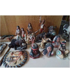 FIGURINE NATIVE NORD AMÉRICAINE 