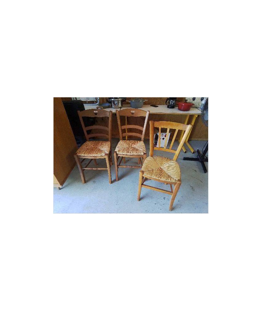 CHAISSE A ASSISE EN PAILLE 