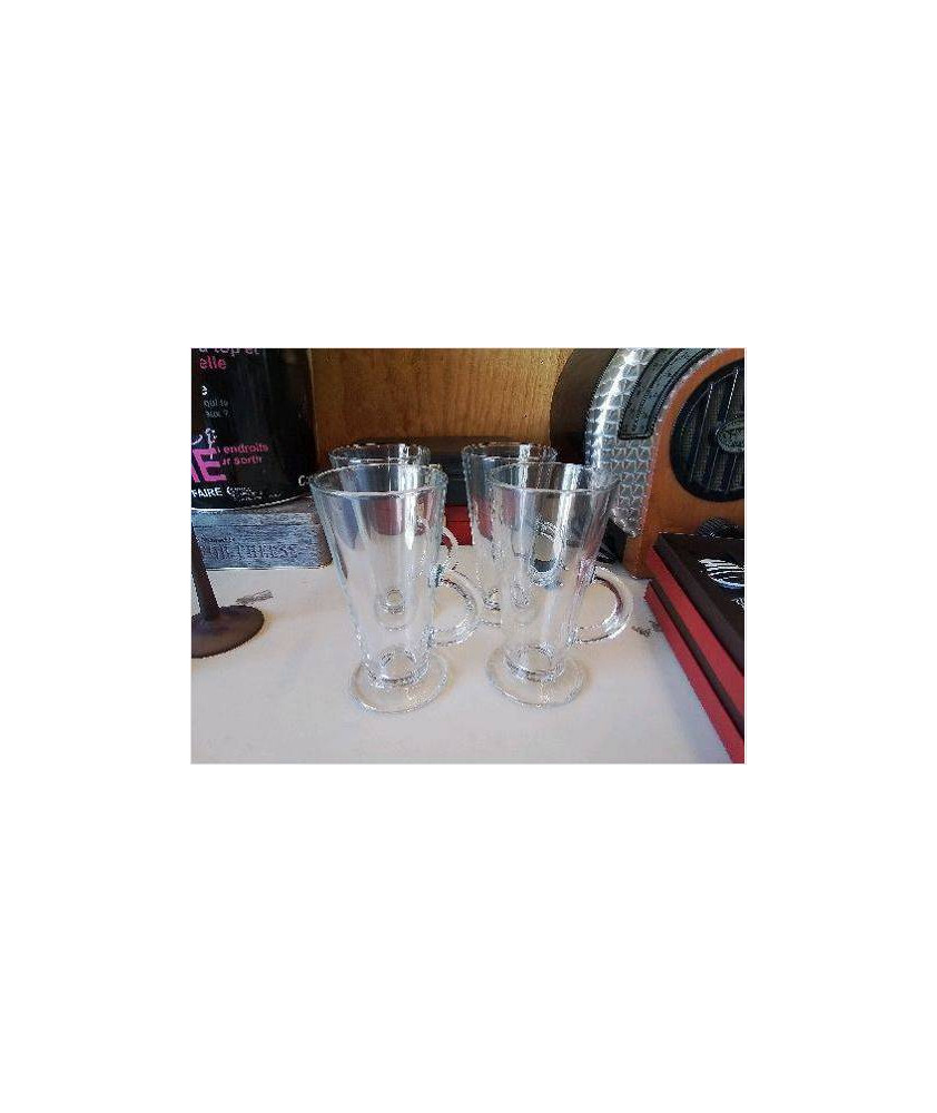 MUG EN VERRE LOT DE 4