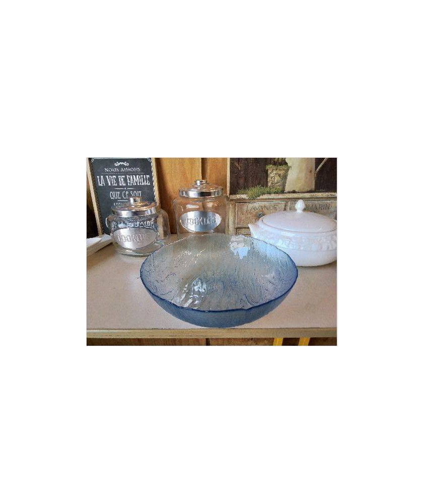 COUPELLE BLEU EN VERRE