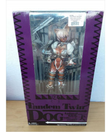 FIGURINE TANDEM TWIN DOG ANIMAL GIRLS YAMATO