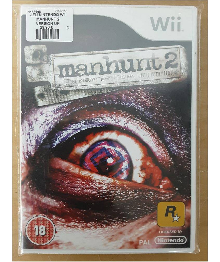 JEU NINTENDO WII MANHUNT 2 VERSION UK COMPLET JEU NINTENDO WII MANHUNT 2 VERSION UK COMPLET
