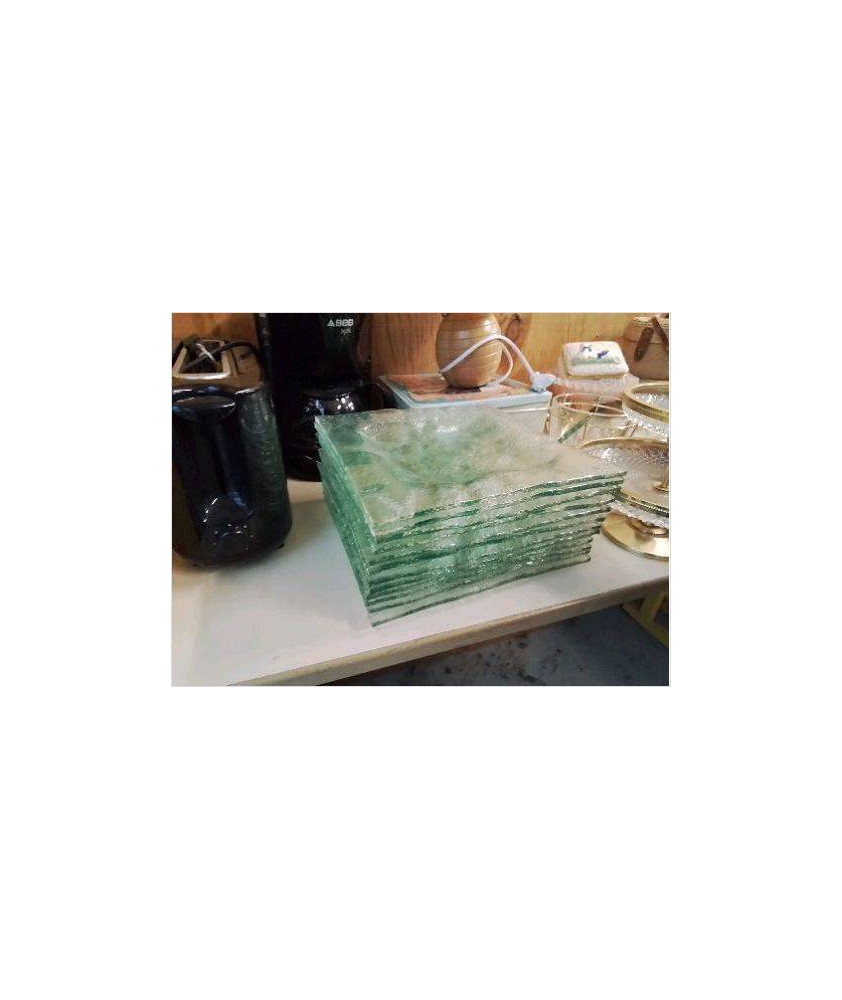 LOT DE 6 ASSIETTES CARRÉS 