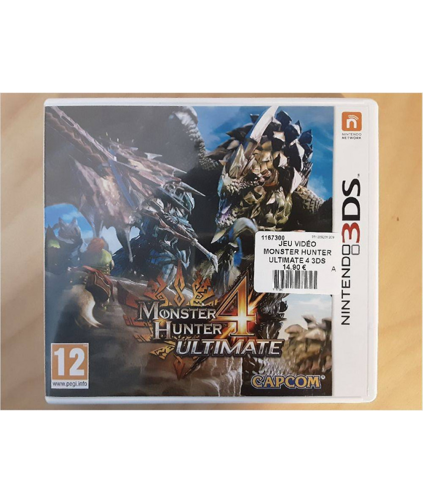 JEU VIDÉO MONSTER HUNTER ULTIMATE 4 3DS JEU VIDÉO MONSTER HUNTER ULTIMATE 4 3DS
