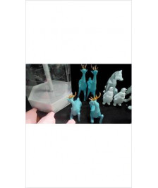 BICHE ORIGAMI  BLEUE