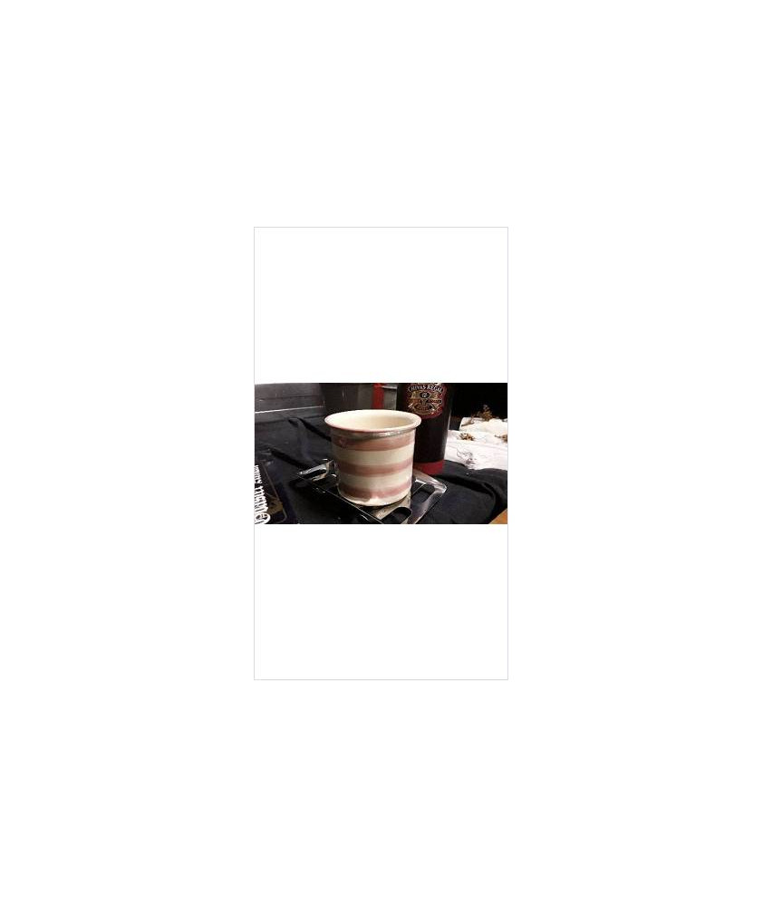 CACHE POT ROSE BLANC