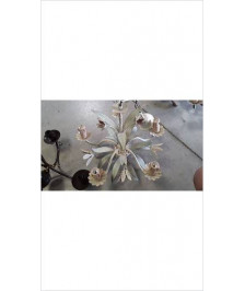 LUSTRE 5 BRANCHES FLEURS