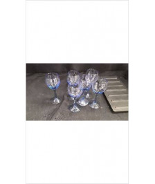VERRE A PIED BLEU LE LOT