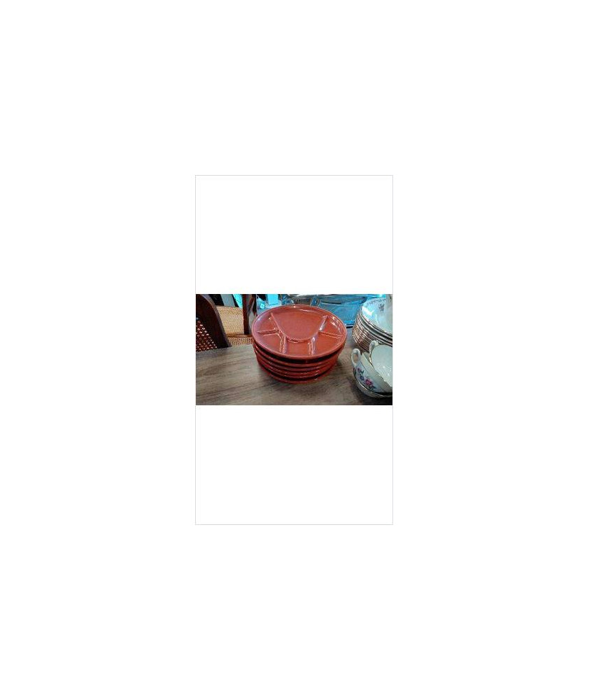 ASSIETTES A FONDUE ROSES