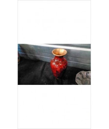 VASE CLOISONNE BORDEAU