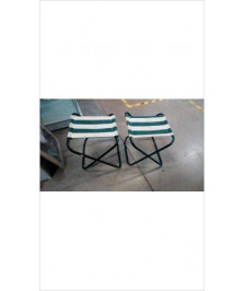 TABOURET PLIANT RAYE VERT