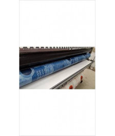 TOILE CIREE ZIGONE BLEU 1M40