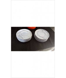 ASSIETTES A FONDUE BLEUES X5