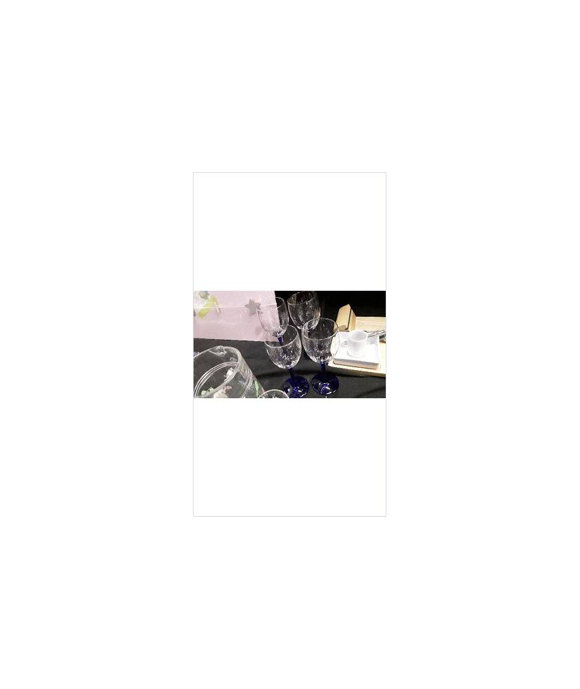 VERRE A PIED BLEUS