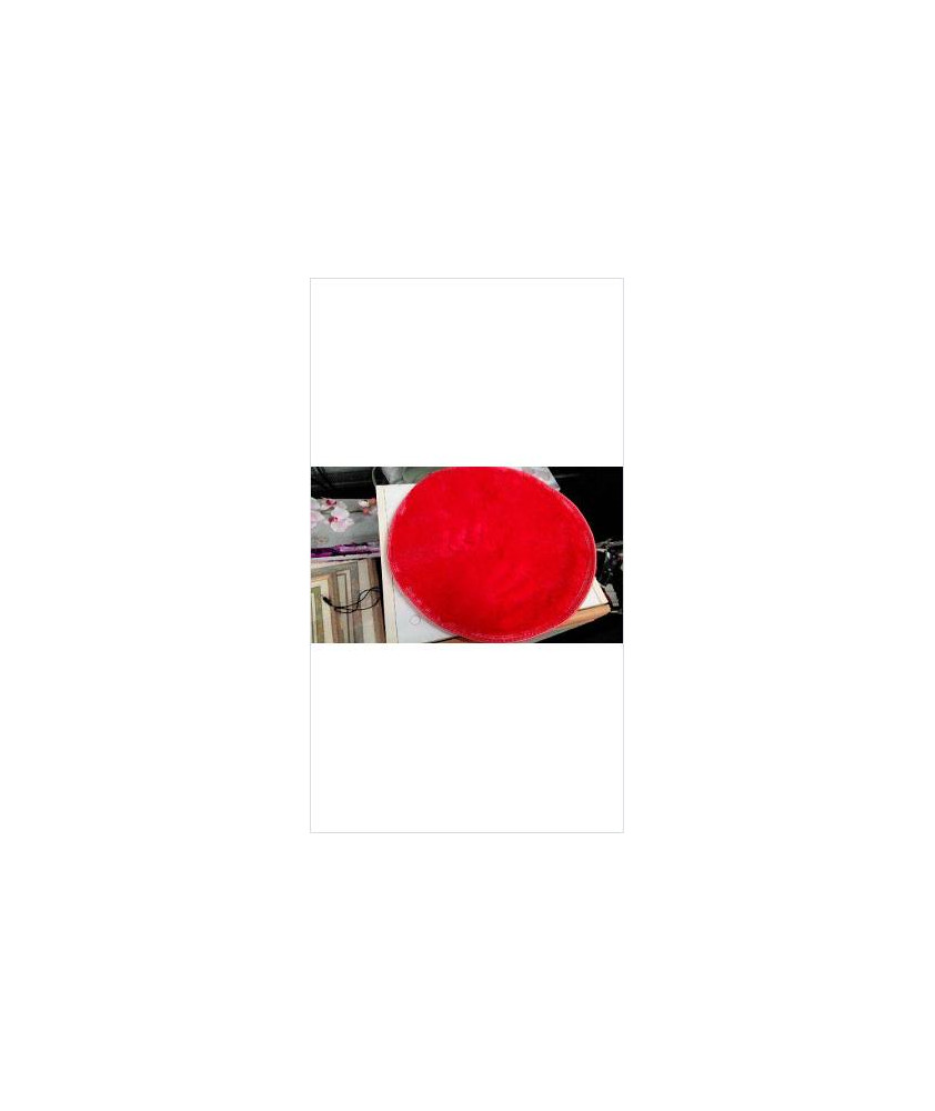 TAPIS ROND ROUGE PM