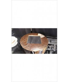 MIROIR ROND BOIS