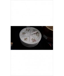 ASSIETTES A FONDUE PORCELAINE X6