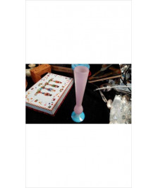 VASE OPALINE ROSE