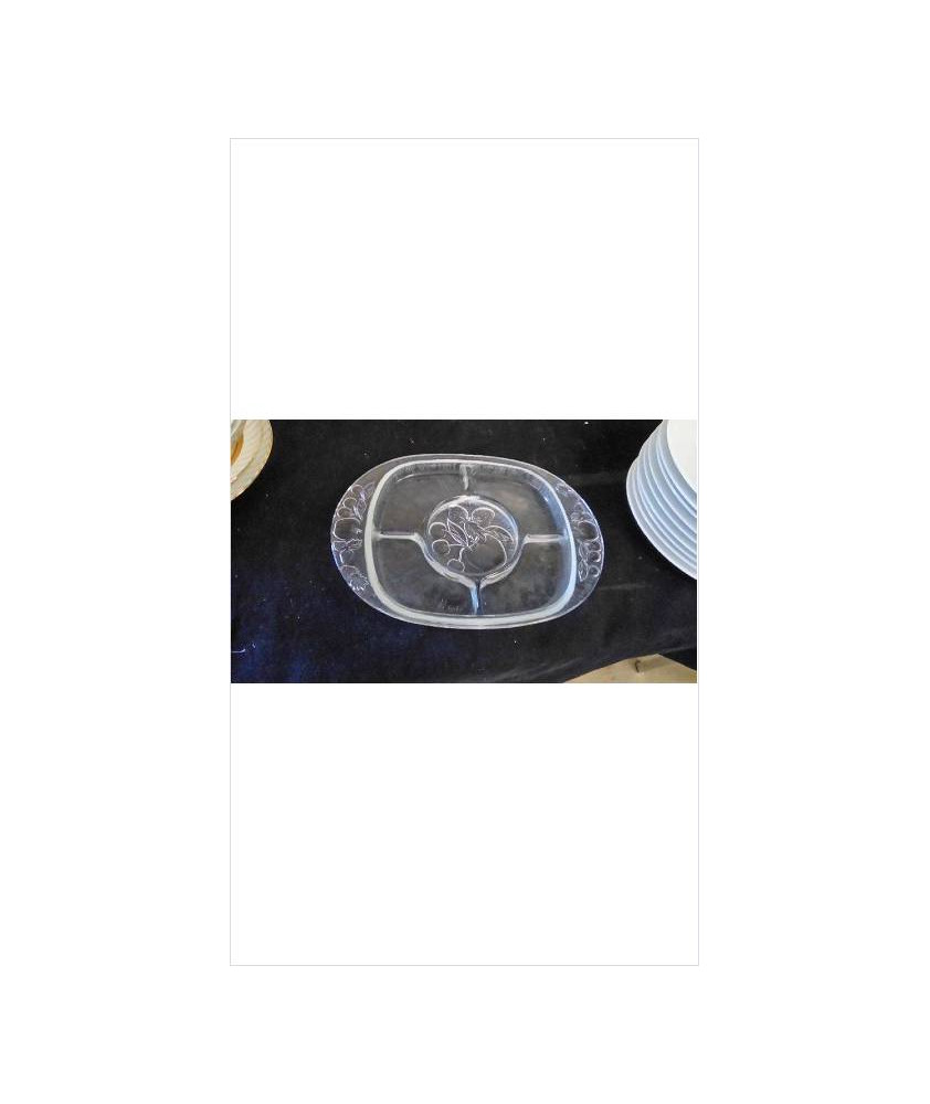 PLAT À COMPARTIMENTS VERRE