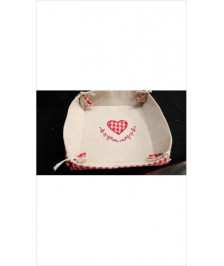 PANIERE TISSU COEUR
