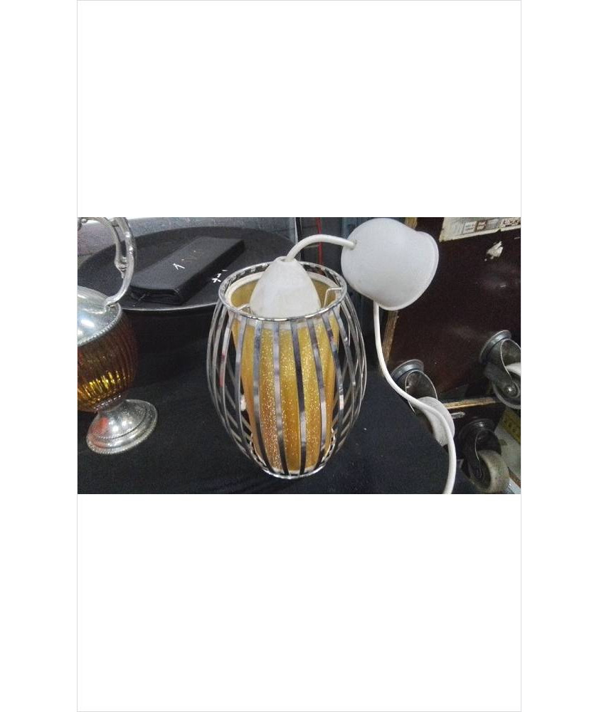 SUSPENSION PAILLETTE JAUNE 