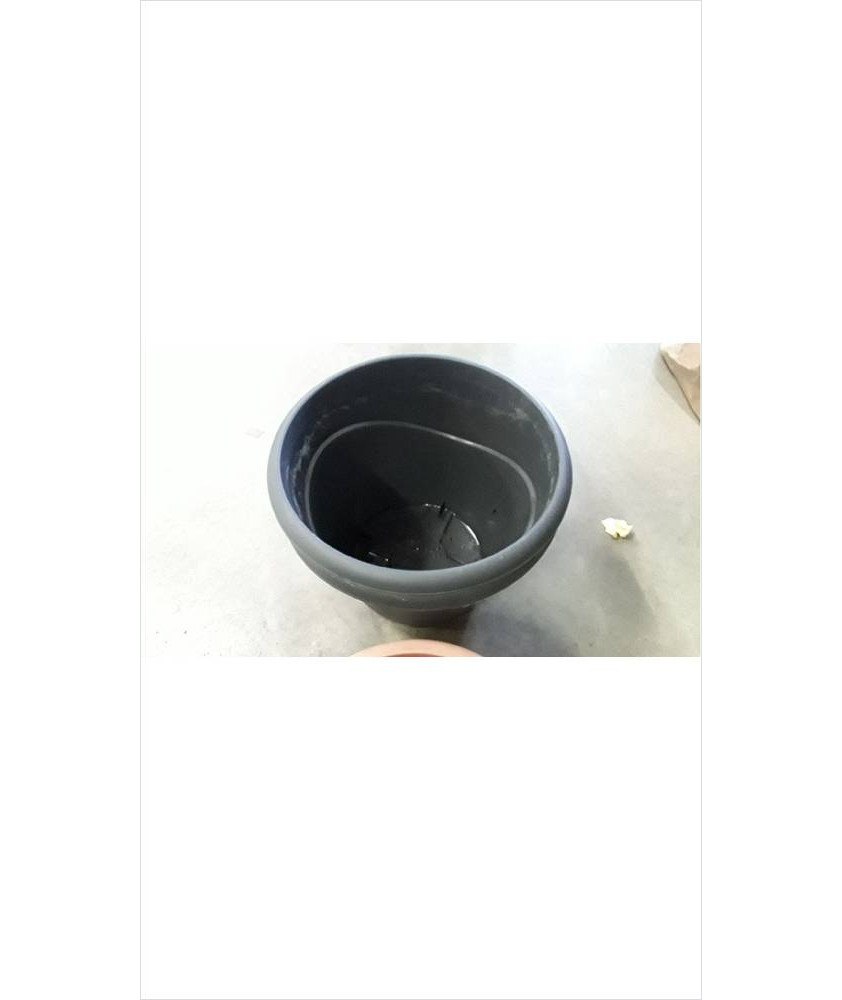 POT PLASTIQUE NOIR ROND