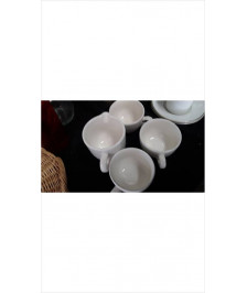 TASSE + POT À LAIT  BLANC