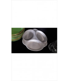 PLAT À COMPARTIMENTS BLANC 