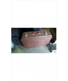 VALISE ANCIENNE CUIR MARRON