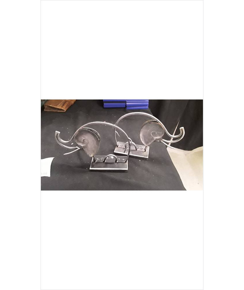 DECO METAL ELEPHANT X2