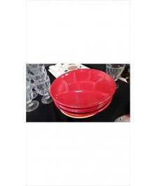 ASSIETTE A FONDUE ROUGE LE LOT