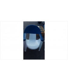 FAUTEUIL DE JARDIN ALLIBERT BLEU BLANC 