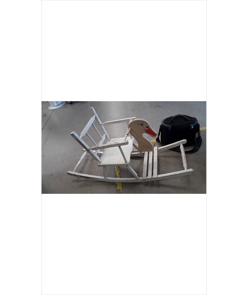 DECO CYGNE A BASCULE VINTAGE EN L\'ÉTAT 