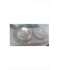 ASSIETTES VERRE 