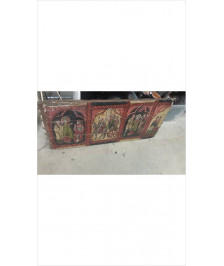 DECORATION BOIS PEINTE 115X51