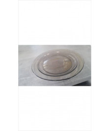 ASSIETTE VERRE FUME