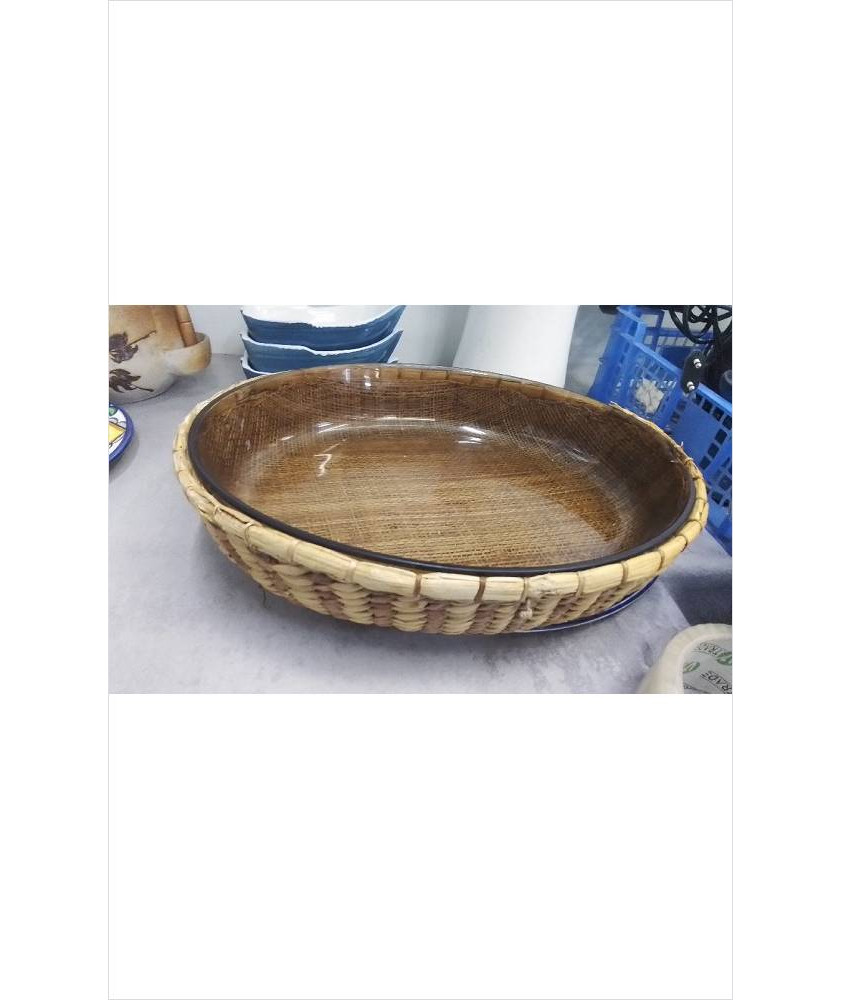 PLAT OVALE DANS SUPPORT TRESSE 