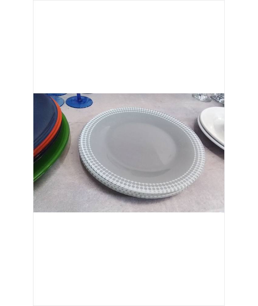 ASSIETTES DESSERT GRISES 