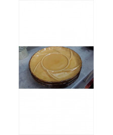 ASSIETTE JAUNE X4
