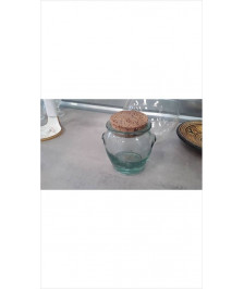 BOCAL VERRE + BOUCHON LIEGE 