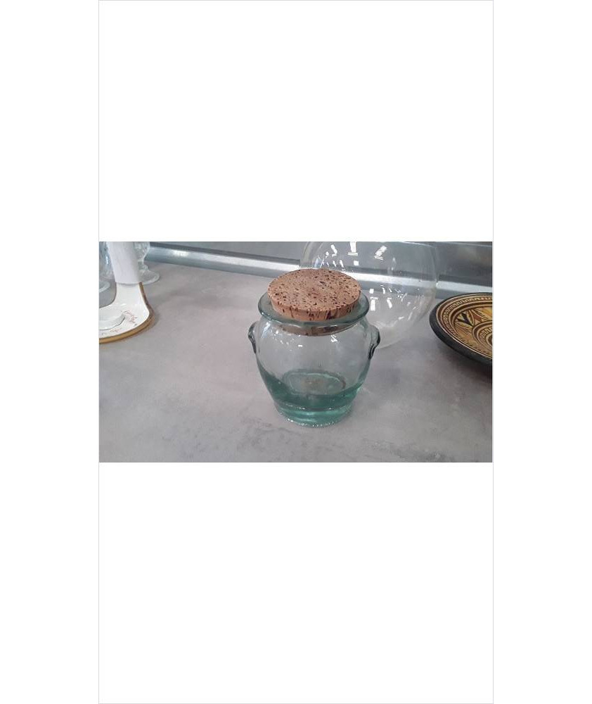 BOCAL VERRE + BOUCHON LIEGE 