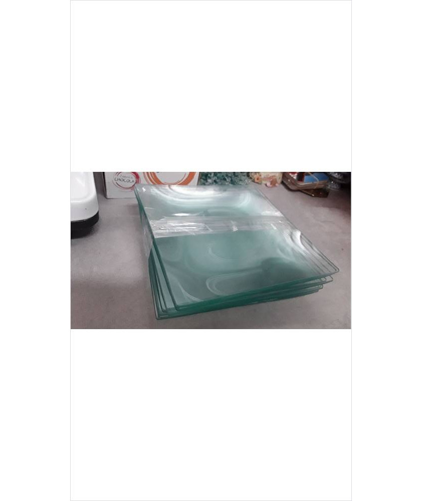 ASSIETTES PM VERRE CARREES 